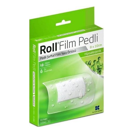 Roll Film Pedli 8 x 10 - Steril Yara Sargısı - 10 Adet