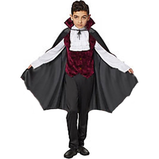 Masal Kostüm Drakula Vampir Çocuk Kostümü