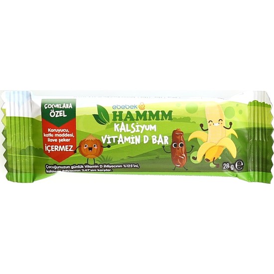 Hammm Kalsiyum & D Vitamin Bar 28 gr