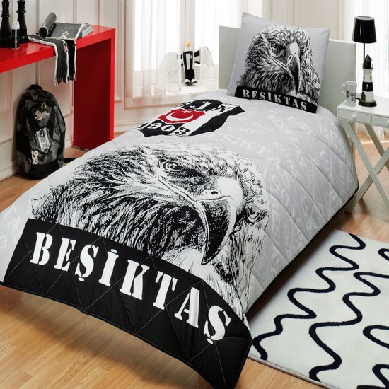 Taç Beşiktaş Şanlı Kartal Ranforce Yatak Örtüsü Tek Kişilik Fiyatı