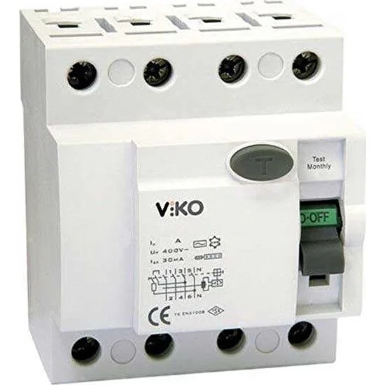 Viko Kaçak Akım Rölesi Ac Tip 30mA 4x 40A VTR4-4030