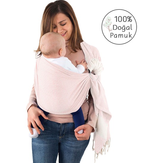 Fringe Home Sling Bebek Taşıyıcı Açık Pembe 100 Doğal Pamuk Fiyatı