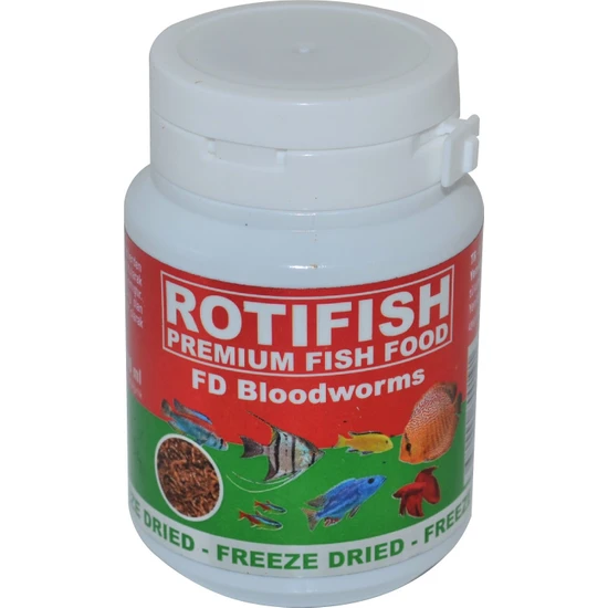 Rotifish Fd Bloodworms 100Ml (7Gr.) Kurutulmuş Kankurdu