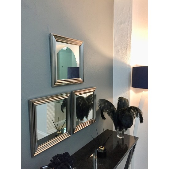 Mone 3�lü Gümüş Çerçeveli Dekoratif Salon Ofis Duvar Aynası Fiyatı Mone 3�lü Gümüş Çerçeveli Dekoratif Salon Ofis Duvar Aynası Fiyatı