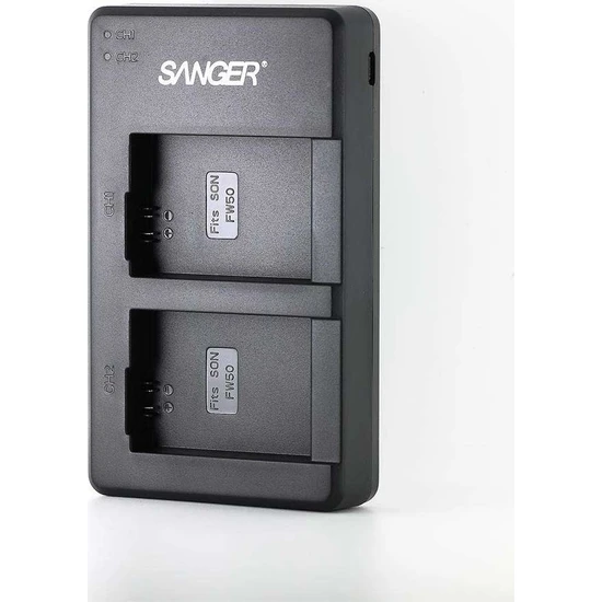 Sanger Sony NP-FW50 Batarya Uyumlu Ikili Şarj Cihazı