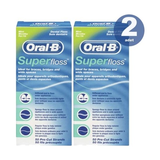 Oral B Super Floss 50 M 2 Adet Diş İpi Fiyatı - Taksit Seçenekleri