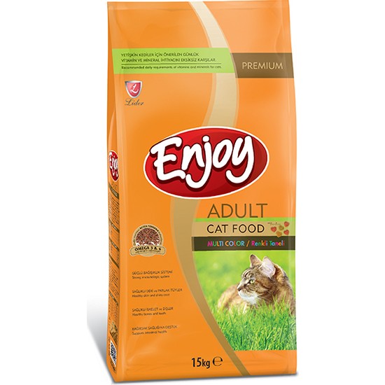 Enjoy Yetişkin Tavuklu Renkli Kedi Maması 15 kg Fiyatı