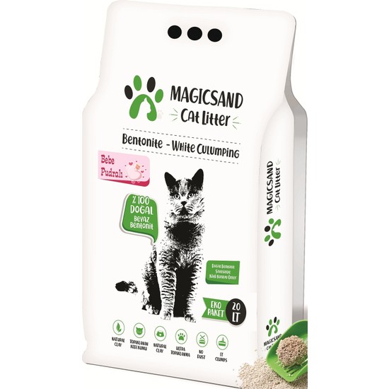 Magicsand Cat Litter Bebek Pudralı İnce Taneli Kedi Kumu 20 Fiyatı