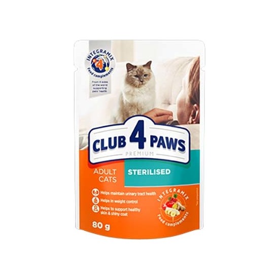 Club 4 Paws Kısırlaştırılmış Yetişkin Kediler İçin Premium Fiyatı