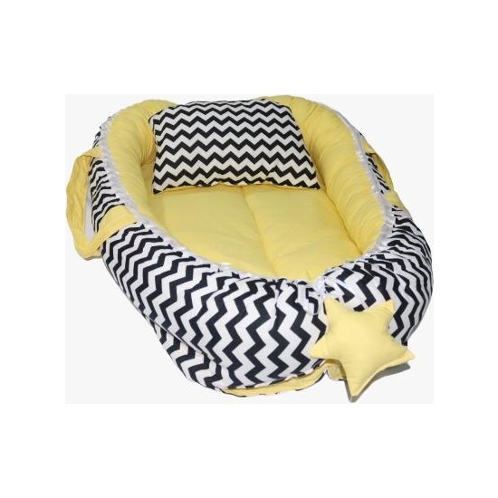 Baskaya Babynest Bebek Uyku Yatağı ve Yastağı 100 Pamuk Baskaya Babynest Bebek Uyku Yatağı ve Yastağı 100 Pamuk