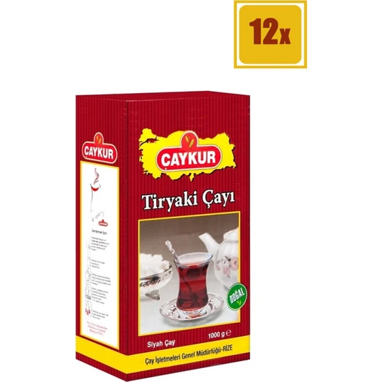 Çaykur Tiryaki 1 kg 12'li Set