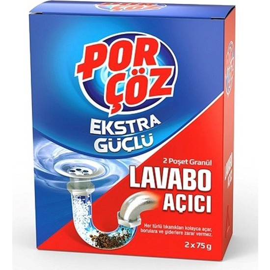 Porçöz Lavabo Açıcı 2X75 gr 24'lü Set Fiyatı - Taksit Seçenekleri