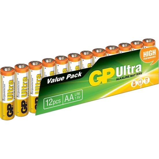 Gp Ultra Alkalin 12'Li Aa Boy Kalem Pil (Gp15Au-Vs12)