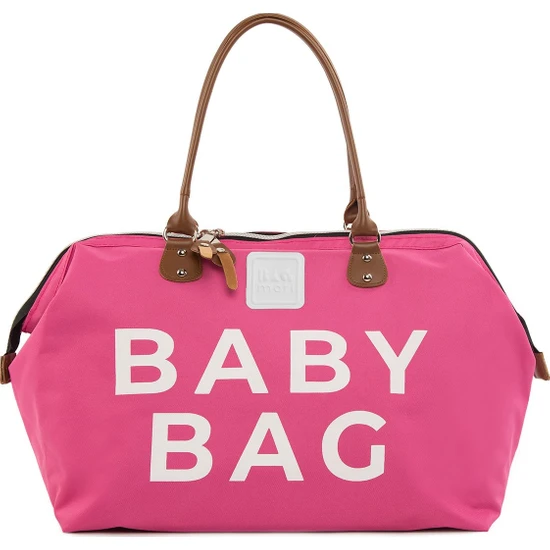 Bagmori Fuşya Baby Bag Baskılı Bebek Bakım Çantası