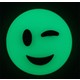 Fosforlu Emoji ( Karanlıkta Parlar ) Fosforlu Duvar Süsü, 6,5 cm