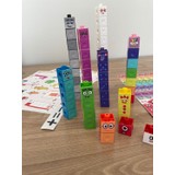 Gazi Kırtasiye Numberblocks 100 Parça Geçmeli Matematik Küpleri - Snapcubes / 0-10 Stickers ve 0-20 Maskot Stickers