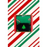 17 Gift Box Yılbaşı Hediye Kutusu 2'li Yeni Yıl Çam Ağacı ve Baston Şeker Konseptli Çorap Kutusu