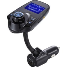 Kingboss T10 Bluetooth Araç Kiti USB Sd Kart Girişli Transmitter Aux Fm Mp3 Çalar Fonksiyonlu