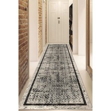 Dijital Baskılı Kaymaz Taban Yıkanabilir Modern Yolluk ve Koridor Halısı NDU-SD-1094