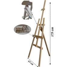 Artlantis Akrilik Boya Resim Başlangıç Seti Adel 6 Ana Renk Akrilik Boya Şövalye 2 Tuval 50X70 Fırça Spatula Şövale