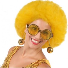 Gizzodo Altın Renk Disko Toplu Küpeli Parlak Yılbaşı Parti Gözlüğü