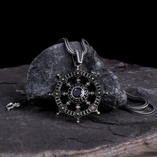 Tesbih Sepetim Gemi Dümeni Model 925 Ayar Gümüş Kolye