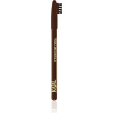 Kajal Özel Fırça Kapaklı Kaş Kalemi (Doğal Kahve) - Eyebrow Pencil No:315