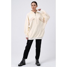 Alexander Gardi Süs Cepli Oversize Sweatshirt B22-398A