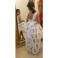 Butik Amine Kız Çocuk Sırt Detaylı Abiye Elbise