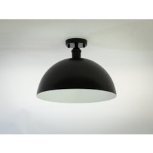 Riolight  Retro Rustik Vintage Oda Mutfak Salon Siyah Metal Plofonyer Avize