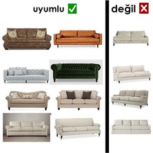 Arlisa Jakarlı Damask Koltuk Örtüsü Standart Takım (3+2+1+1)-Gri