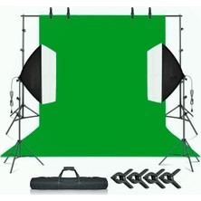 AA Plus Chromakey Green Screen Greenbox Yeşil Fon Perde Çekim Seti (2X3M)