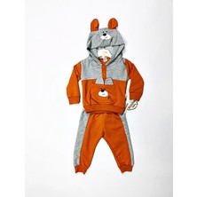 Butik Sosyetik Donino Baby Ayıcık Baskılı Bebek Takım
