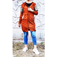 Butik Sosyetik Kapşonlu Payet Detaylı Tunik