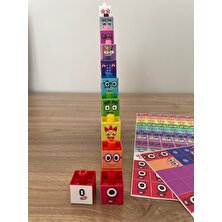 Gazi Kırtasiye Numberblocks 100 Parça Geçmeli Matematik Küpleri - Snapcubes / 0-10 Stickers