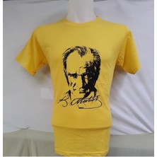 Fatella Çocuk Kısa Kol Atatürk Ayyıldız Baskılı 23 Nisan 29 Ekim 19 Mayıs  10 Kasım Gösteri Kostüm T-Shırt