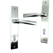 Istanbul Door Handles Kristal Aynalı Nikel Saten Kapı Kolu Yale