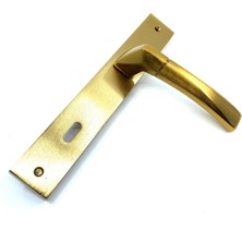 Istanbul Door Handles Kristal Aynalı Mat Altın Kapı Kolu Oda