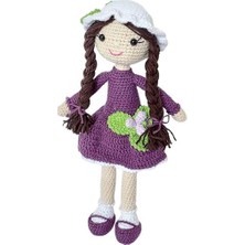 Oyuncak Park Mor Kikona Çiçeği Bebek Amigurumi Organik Oyuncak