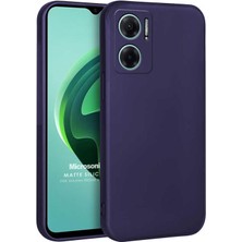 Microsonic Matte Silicone Xiaomi Redmi Note 11E Kılıf Lacivert