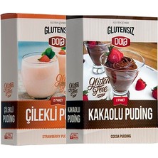 Dola Glutensiz Çilekli ve Kakaolu Puding 2'li Set 2 x 230 gr