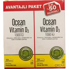 Orzax Oceanvitamin D3 1000 Iu 2.Si