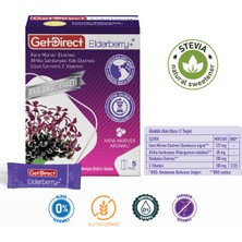 GetDirect Elderberry+ Karamürver ve Afrika Sardunyası 5 Şase – Uzun Salınımlı C Vitamini, Susuz Kullanım