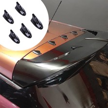 Meyzone Shark Anten Mini Balina Anten Mini Tavan Spoiler Süsü Anten Spoiler Body Kit Siyah