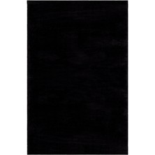 Valery Home Comfort Puffy Peluş Halı Siyah Saçaksız
