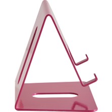 Pembe Masaüstü Metal Tablet Standı