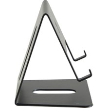 Siyah Masaüstü Metal Tablet Standı