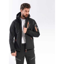 Freecamp Eagle Softshell Ceket-Siyah-Turuncu