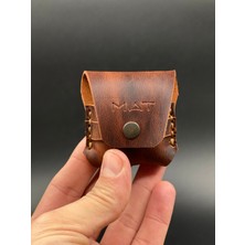 MAT DERİ Airpods Kılıf 1. ve 2. Nesil Tam Uyumlu Hakiki Deri  Airpods Koruma Kılıfı