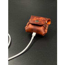 MAT DERİ Airpods Kılıf 1. ve 2. Nesil Tam Uyumlu Hakiki Deri  Airpods Koruma Kılıfı